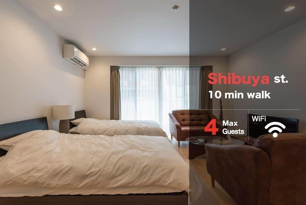 Shibuya Apartment Tw7 Токіо Екстер'єр фото
